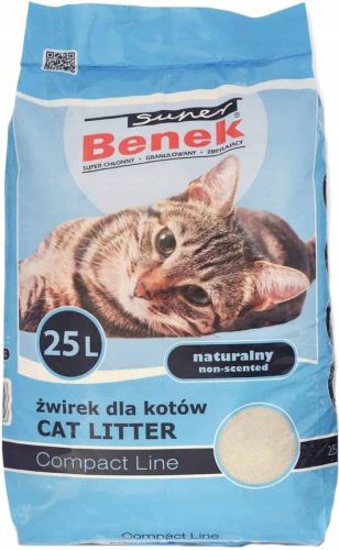 Alom nyulaknak és kis rágcsálóknak - Super BENEK Compact Natural Litter BLUE 25L