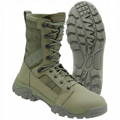 Katonai, taktikai lábbeli - Brandit védelmi csizma - Olive 47 taktikai cipő