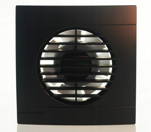 Fürdőszoba ventilátor - Ventilátor fi100 BLACK MAT rövid gallér