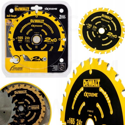 DEWALT WOOD SHIELD 165x20MM 24Z DT10624