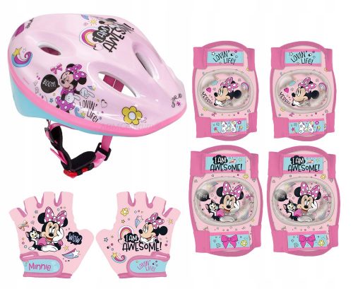  Kerékpáros sisak gyerekeknek MINNIE Mouse 52-56 cm + 2 egyéb termék