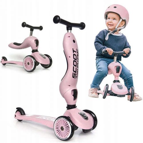 Gyermek robogó - Scootandride Highwaykick 2in1 Rose Scooter