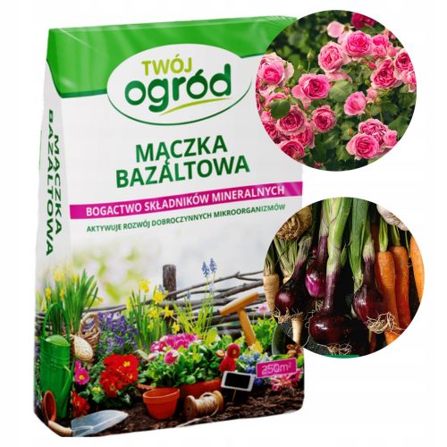  Műtrágya bazaltliszt Your Garden por 10 kg 10 l