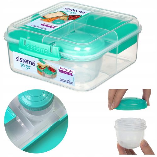 Tizedik doboz, üveg - Sistema lunchbox bento 1250 ml ebéd