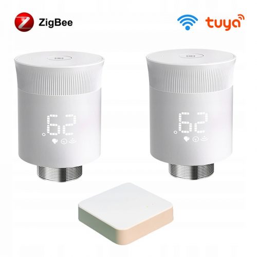  Zigbee 3.0 Tuya termosztatikus fej 2x+átjáró