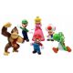  SUPER MARIO BROS LUIGI FIGURINÁK, ajándékkészlet, 6 db