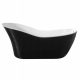 Kád a fürdőszobába - Mazur Black Free -Scting Bathtub 170 x 80 + szifon