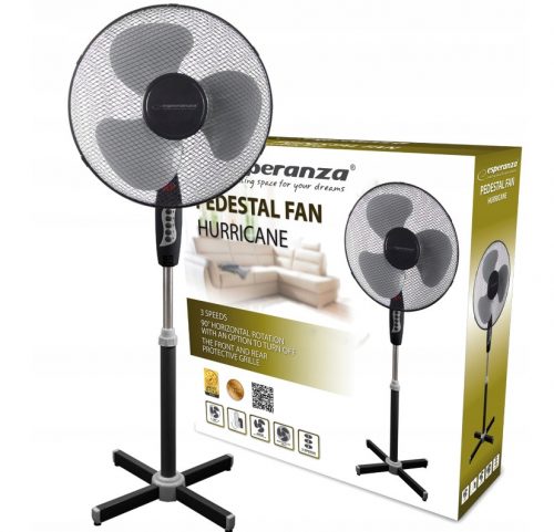 Ventilátor - Esperanza hurrikán 50W 40W padlóventilátor