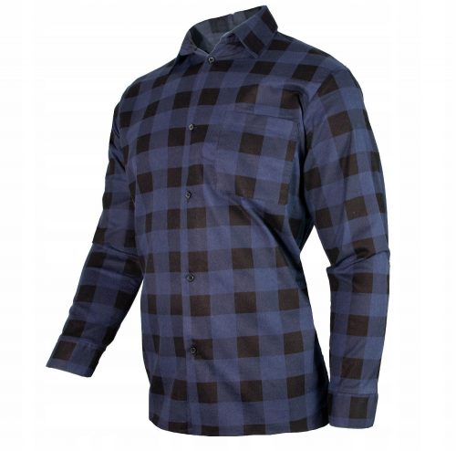 FLANNEL MUNKAING, Pamut, NAVY BLUE POLAND XL