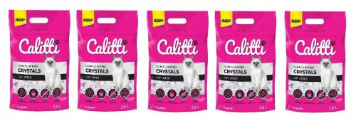 Alom nyulaknak és kis rágcsálóknak - CALITTI Crystals 5x3,8L szilikon macskaalom