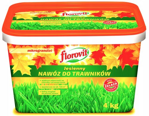 Kerti műtrágya - FLOROVIT ŐSZI FŰ MŰTRÁGYA VÖDÖR 4 kg