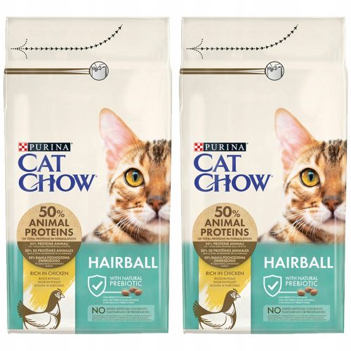 Granulátum macskáknak - Purina macska chow speciális gondozási hajlabda 2x1,5 kg