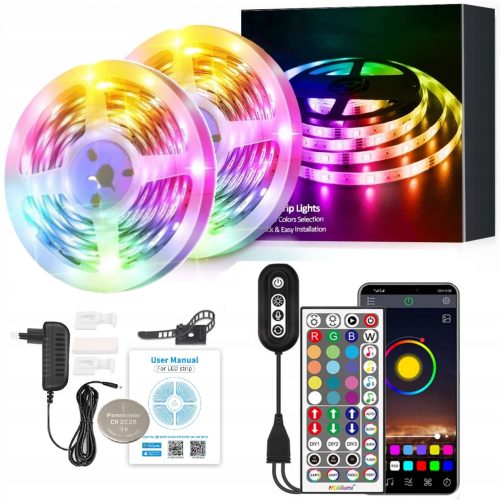 LED RGB 5050 Bluetooth Music kicsomagolja a 12M zenét