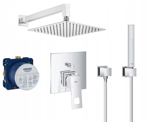 Rejtett csaptelepek -  Öblítés -szerelt készlet Grohe EuroCube akkumulátorral 30 cm.