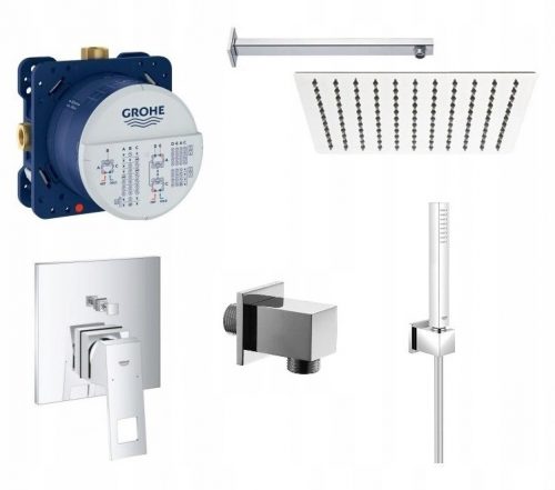 Rejtett csaptelepek -  Öblítés -szerelt készlet Grohe EuroCube akkumulátorral 25 cm.