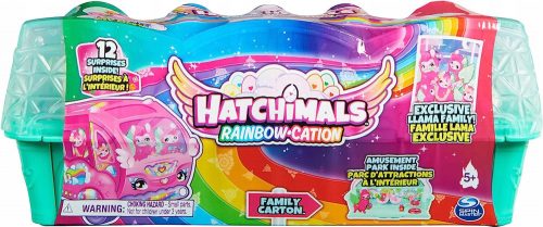 Játék figura - HATCHIMALS SZIVÁRVÁNY LÁMAS TOJÁS KÉSZLET SZABULÁKKAL