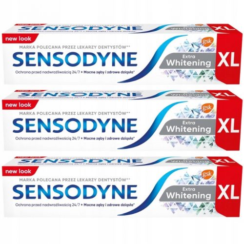  Sensodyne Extra fehérítő fogkrém 3x100ml