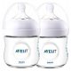 Bébiüveg - 2 x palack avent természetes 125 ml + teat 0m