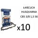 Fűrészlánc - Husqvarna X-CUT C85 lánc 3/8 1.5 56z