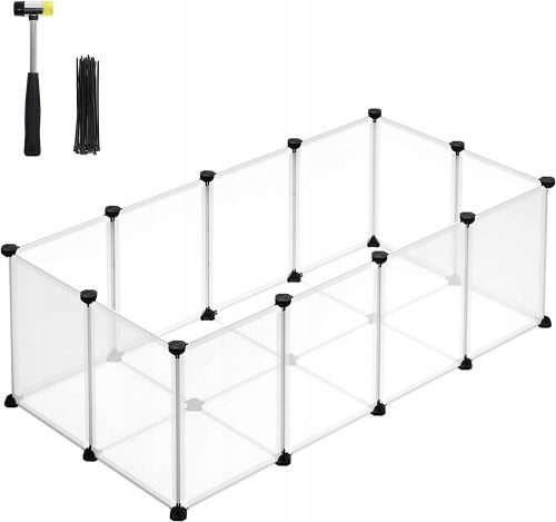 Ketrec rágcsálóknak - MODULÁLIS ÁLLATOK, FEHÉR 125x63x42 cm