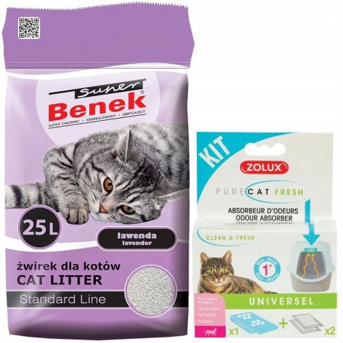 Alom nyulaknak és kis rágcsálóknak - Super Benek Standard Lavender 25L + nedvszívó