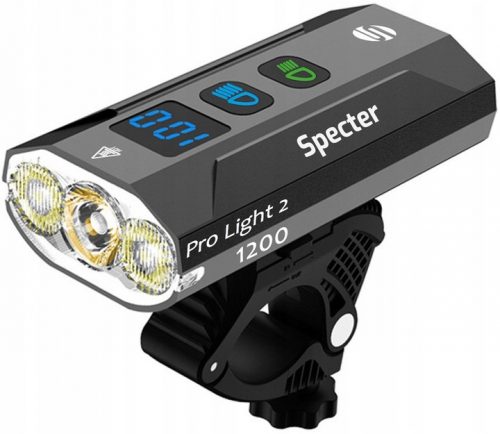 Bicikli lámpa - Specter prolight2 1200 lm 3 LED USB kerékpár lámpa