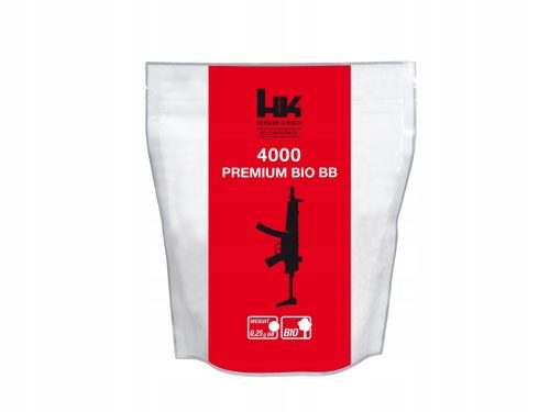 Airsoft labdák - ASG H & K Bio golyók 0,25gr 6 mm 4000 fehér