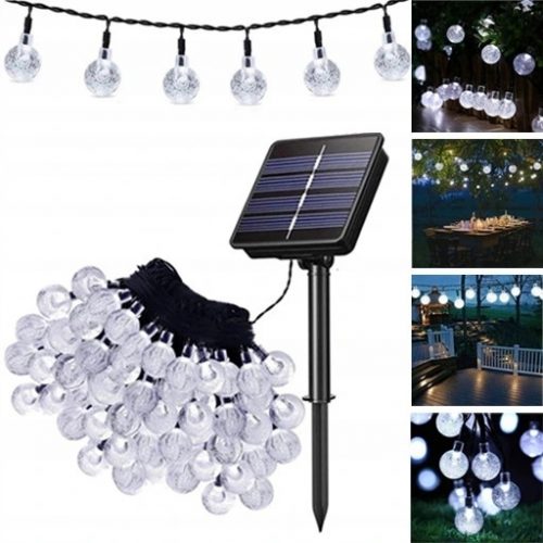 Fényfüzérek - 100 LED Garden Solar Garland a terasz erkélyére