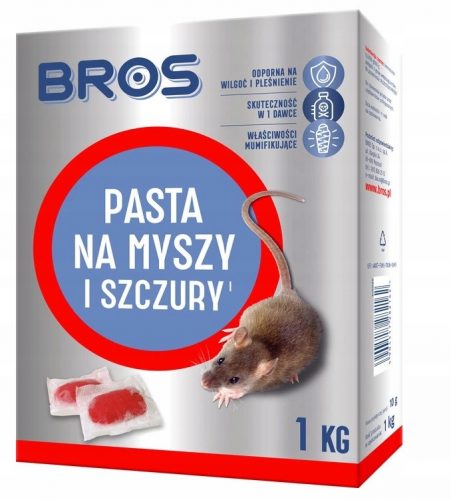 Egerek és patkányok elleni védelem - Bros egér és patkányok 1 kg