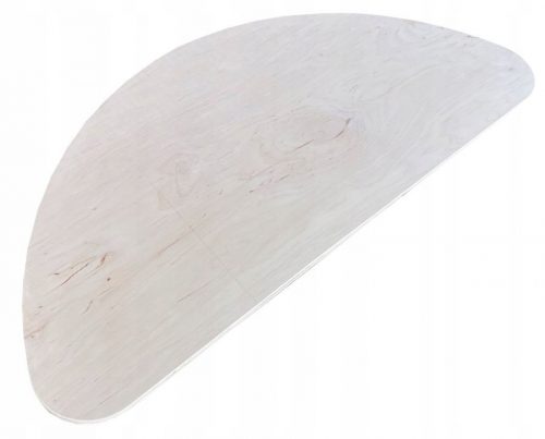  Babaszerű MDF rocker felső, fehér, 85 cm