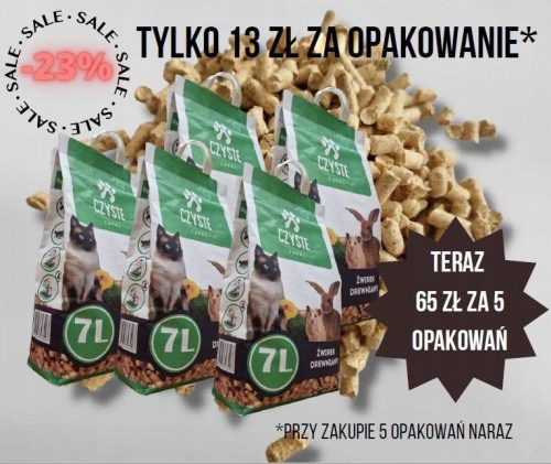 Alom nyulaknak és kis rágcsálóknak - Fa kavics rendezetlen (5 db x 7L)