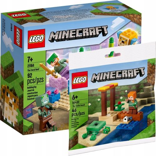 LEGO Minecraft - LEGO Minecraft Coral Reef 21164 + LEGO 30432