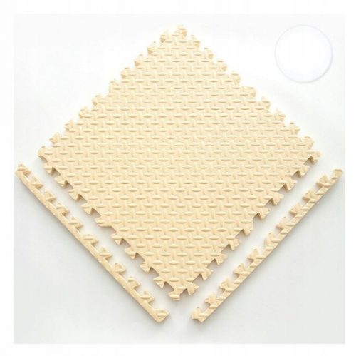 Szőnyeg edzéshez és jógához - Foam Mat Eva puzzle 60x60 bézs 02 4 db