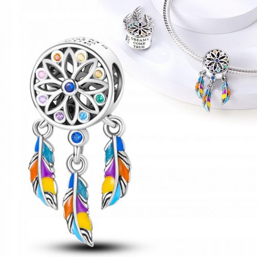  Bűvek DREAMCATCHER karkötőhöz, ezüst C340