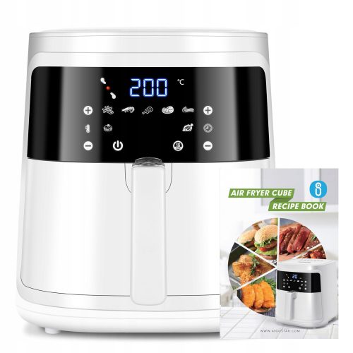 Fritőz - Frykitnik Air Fryer Aigostar White Cube 1900 W