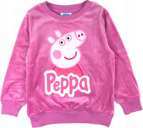 Gyermek pulóver - Velor pulóver lányoknak Pig Peppa 116