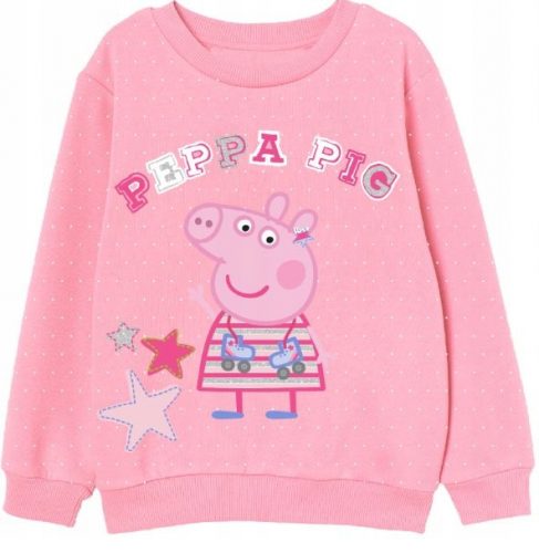 Gyermek pulóver - Pamut pulóver lányoknak Pig Peppa 116