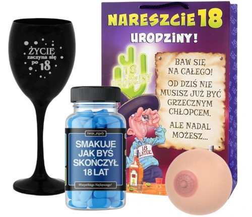  VICCES SZETT + Tabletták EGY BARÁT FÁJÁNAK, 18. SZÜLETÉSNAPI AJÁNDÉK