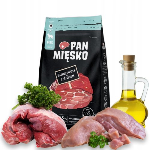 Száraz kutyaeledel - PAN HÚS Sertéshús vaddisznóval 3kg Crisps M