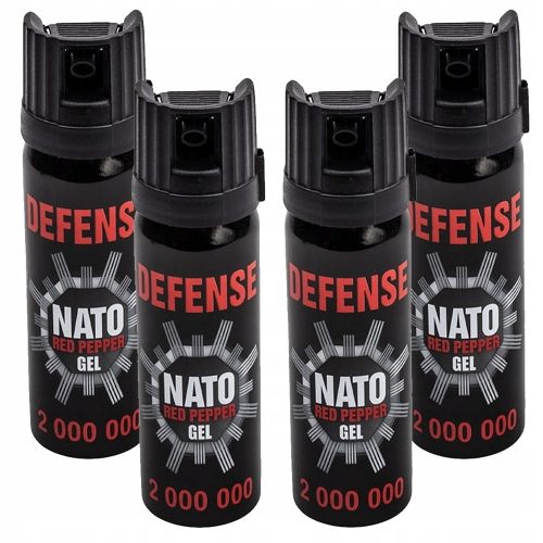 Könny spray - DEFENSE NATO PEPPER SPRAY 4x 50ml GÉL