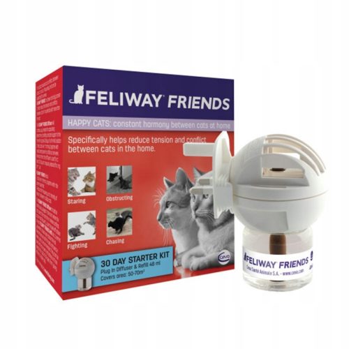 Szag elleni feromonok macskáknak - CEVA Feliway Friends diffúzor + üveg 48 ml