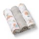 Textil pelenka - BABYONO Bambusz pelenka 70x70 Beige Mice