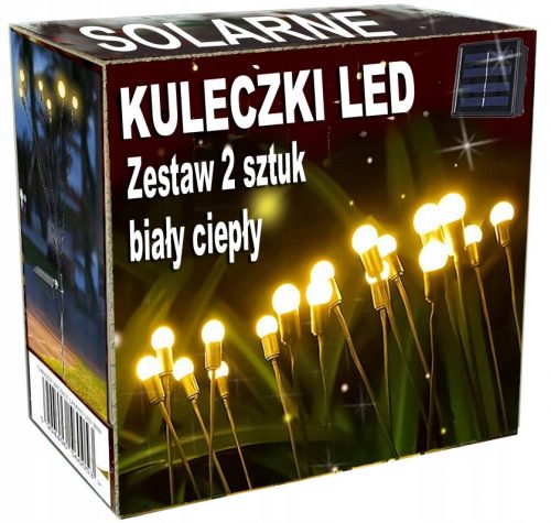 Földbe szúrható lámpa - Kerti LÁMPA SOLAR BALLS szolárgolyók X2