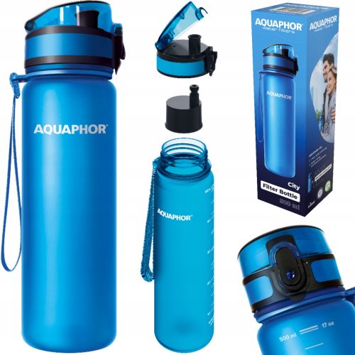 Vízszűrő palack - Szűrő palack vizes palack Aquaphor város 0,5 liter