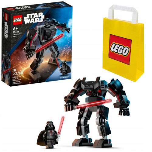  Lego STAR WARS 75368 Darth Vader mech + LEGO papírzacskó 6315786 sárga 24x8x18 cm