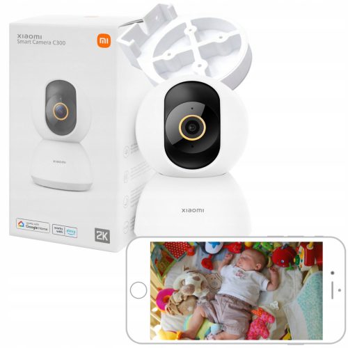 Elektromos bébiszitter gyerekeknek - Xiaomi C300 2K 360 HOME NANNY Ultra HD IP kamera