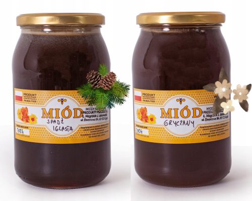 Tűlevelű mézharmat és hajdina méz - Szett 2x 1KG