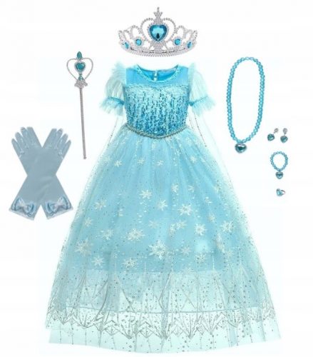 Lány jelmez - ELSA FROZEN ELSA OUTFIT RUHA 110/116