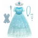 Lány jelmez - ELSA FROZEN ELSA OUTFIT RUHA 110/116