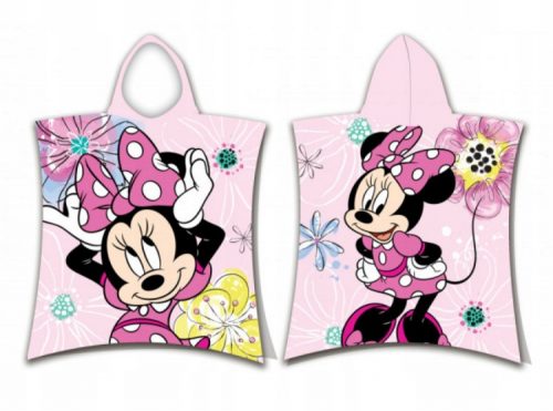 Baba törölköző kapucnival - PONCÓ TÖRLŐ 50x115 MINNIE MOUSE